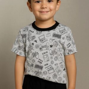 Pijama video game/preto