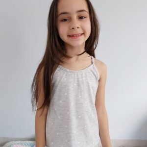 Pijama cinza alcinha