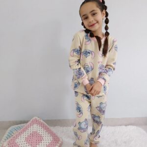 Pijama manga longa MOLETOM stitch